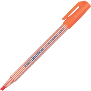 Pilot Spotliter Highlighters - Chisel Marker Point Style - Fluorescent Orange Ink - Orange Barrel - 12 / Dozen
