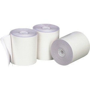 PM SECURIT Teller Paper Roll - 3" x 140' - 50 / Carton - White