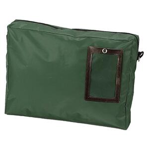 PM SecurIT Reusable Expandable Transit Sack - Courier Bag - 18" x 14" - 4" Gusset - 1 Each - Dark Green