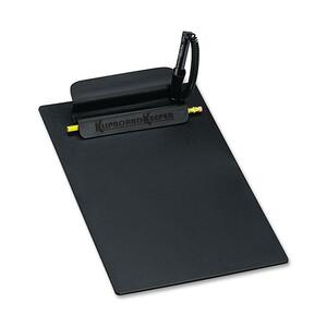 PM Klipboard Keeper Clipboard with Preventa Pen - 8.5" x 11" - Plastic - Black