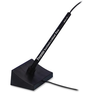 PM Preventa Aluminum Counter Pen - Black Ink - Black Barrel - 1 Each