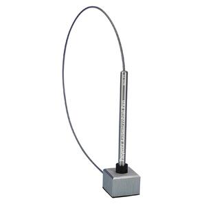PM Preventa Upright Brushed Aluminum Counter Pen - Black Ink - Aluminum Barrel - 1 Each