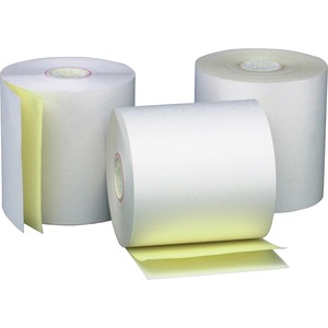 PM Perfection POS/Cash Register Roll - 2.75" x 90' - 50 x Roll - White, Canary