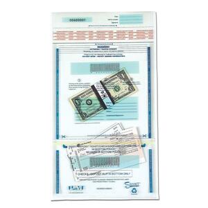 PM SecurIT Dual Deposit Money Bag - Currency Bag - 11" x 15" - 6mil Thickness - Plastic - 100 / Pack - Clear