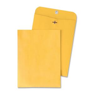 Quality Park Gummed Clasp Envelope - #14 (5" x 11.5") - 28lb - Clasp - Kraft - 100 / Box - Kraft