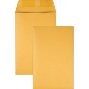 Quality Park Kraft Catalog Envelopes - #1 (6" x 9") - 20lb - Gummed - Kraft - 500 / Box - Brown
