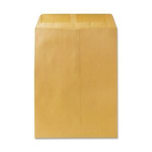 Quality Park Kraft Catalog Envelopes - #10 1/2 (9" x 12") - 20lb - Gummed - Kraft - 250 / Box - Brown