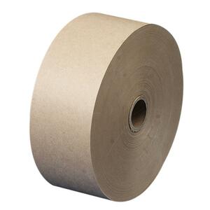Quality Park Kraft Gummed Sealing Tape - 3" Width x 600' Length - 1.62" Core - 1 Each - Brown