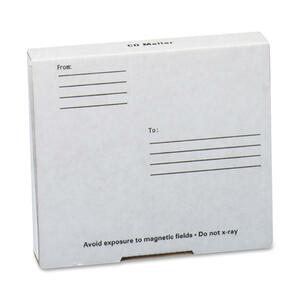 Quality Park Corrugated CD Mailer - 5.75" x 0.88" - Fiberboard - 1 Each - White