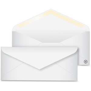 Quality Park Recycled Business Envelopes - #10 (4.12" x 9.5") - 24lb - Gummed - Wove - 100 / Box - White