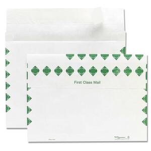 Quality Park First Class Expansion Envelope - 10" x 15" - 14lb - Self-sealing - Tyvek, Tyvek - 100 / Carton - White