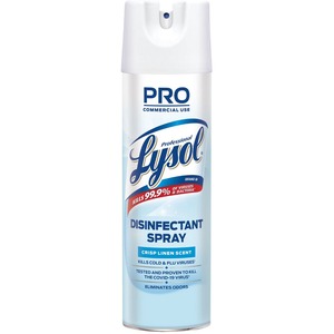 Lysol Disinfectant Spray - Aerosol - 19fl oz - Crisp Linen Scent - Clear