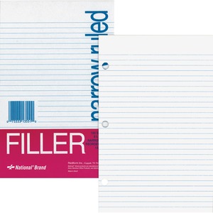 Rediform National Standard Filler Paper - 100 Sheet(s) - Legal/Narrow Ruled - 5.5" x 8.5" - 100 / Pack - White