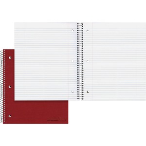 Rediform National The Stuffer Wirebound Notebook - 100 Sheet(s) - 16lb - College Ruled - 8.88" x 11" - 1 Each - White