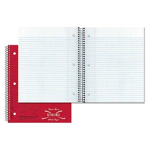 Rediform National The Stuffer Wirebound Notebook - 150 Sheet(s) - 16lb - College Ruled - 8.88" x 11" - 1 Each - White