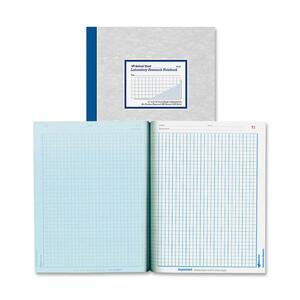 Rediform National Laboratory Research Notebook - 200 Sheet(s) - Quad Ruled - Letter 8.5" x 11" - 1 Each - Blue