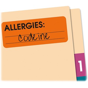Fluorescent Red Medical Label