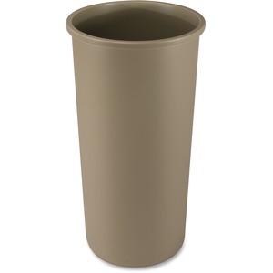 Rubbermaid Crack Resistant Round Trash Container - 83L Capacity - Round - 30" Height - Beige