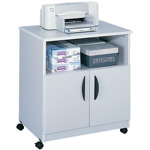 Safco 1850GR Mobile Machine Stand - Wood - Gray