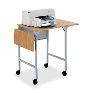 Safco 1876GR Machine Stand with Drop Leaves - Steel - Gray