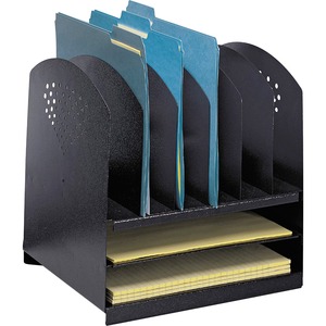 2 Horizontal/6 Upright Combination Desk Rack