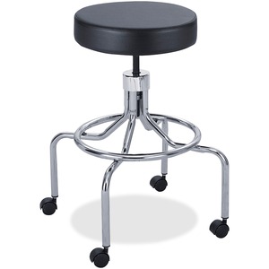 Screw Lift Lab Stool With High Base - Click Image to Close