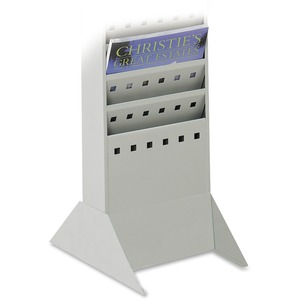 Safco Rack Base - 10" Width x 14" Depth x 5.25" Height - Steel - Gray
