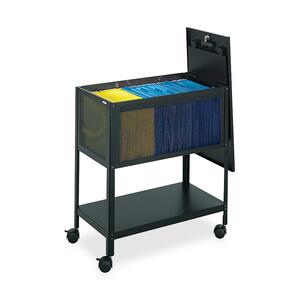Safco Steel Mesh Tub File - 4 - Steel - 13.5" x 24.5" x 27.5" - Black