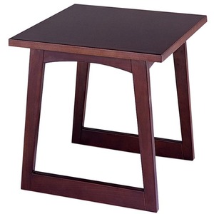 Safco Urbane Reception Table - Square - 23" x 23" x 20" x 1" - Wood - Mahogany
