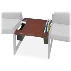 Safco Urbane Reception Table - Rectangle - 17" x 21" x 21" x 1" - Hardwood - Mahogany