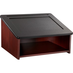 Safco Table Top Lectern - 18.5" x 23.75" x 13.75" - Wood - Mahogany