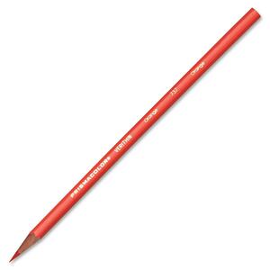 Sanford Verithin Colored Pencils - Orange Lead - Orange Barrel - 12 / Dozen