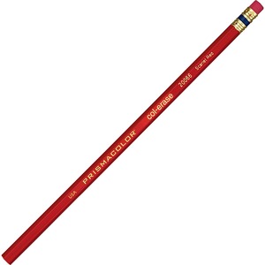 Prismacolor Col-Erase Pencils - Scarlet Red Lead - Scarlet Red Barrel - 12 / Dozen