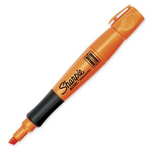 Sanford Accent Inspire Highlighter - Chisel Marker Point Style - Fluorescent Orange Ink - Orange Barrel - 1 Each