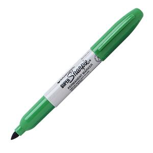 Sharpie Super Permanent Marker - Green Ink - 1 Each
