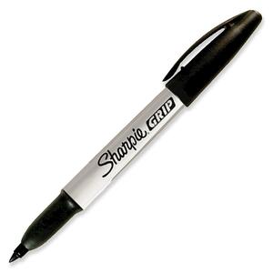 Sanford Sharpie Grip Permanent Marker - Black Ink - 1  Each