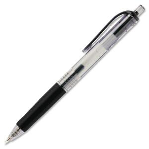 Sanford Uni-Ball Signo Retractable Gel Pen - 0.38 mm Pen Point Size - Black Ink - Translucent Barrel - 1 Each