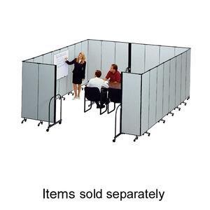 Screenflex Commercial Editable Portable Room Divider - 6ft Width x Depth x 24ft Height