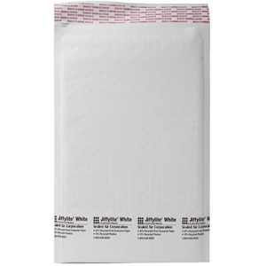 Sealed Air Jiffylite Bubble Mailer - #0 (6" x 10") - Self-sealing - Kraft - 250 / Carton - White