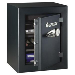Sentry Safe Fire-Safe TC8-331 Commercial Business Safe - 3.8 ft³ - Electronic Lock - 3 x Dead Bolt(s), 3 x Live-locking Bolt(s) - 27.72" x 21.69" x 20" - Black