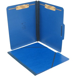 SJ Paper Pressboard Expansion Folio - Letter - 8.5" x 11" - 2" Expansion - 2" Capacity - 15 / Box - 25pt. - Blue