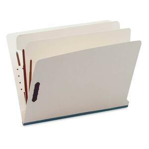 SJ Paper End Tab Letter Folder - Letter - 8.5" x 11" - Straight Tab Cut - 6 Divider - 1" Expansion - 6 Fastener - 1" Capacity - 25 / Box - 15pt. - Manila