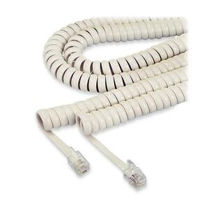 Softalk Handset Coil Cord - RJ-11 Male - RJ-11 Male - 25ft - Ivory