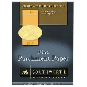 Southworth Fine Parchment Paper - Letter - 8.5" x 11" - 24lb - Parchment - 80 x Sheet