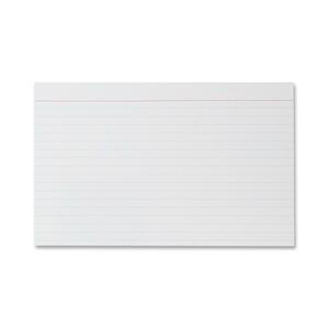 Sparco Ruled Plain Index Card - 5" x 8" - 75lb - 100 x Card - White