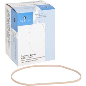 Sparco Pure Rubber Bands - 7" Length x 0.12" Width x 0.06" Thickness - 1 Box - Natural