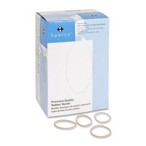 Sparco Pure Rubber Bands - 2" Length x 0.06" Width x 0.03" Thickness - 1 Box - Natural