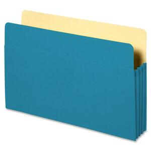Sparco Accordion File Pocket - 3.5" Expansion - 9.5" x 14.75" - 1 Each - Blue