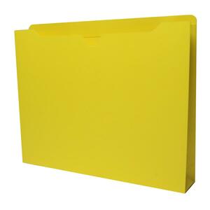 Sparco Colored File Jacket - Letter - 8.5" x 11" - 2" Expansion - 50 / Box - 11pt. - Yellow