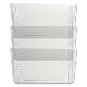 Sparco Stak-A-File Vertical File System - 15" x 13" x 4" - Clear